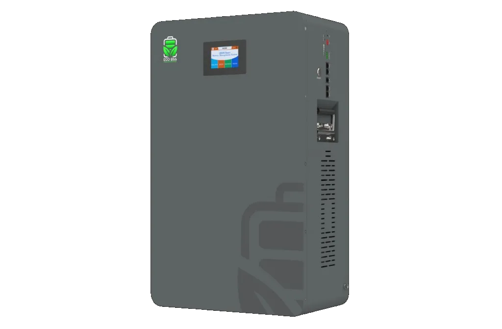 ECOBSS STORE L10 — side view with DC terminals and communication ports